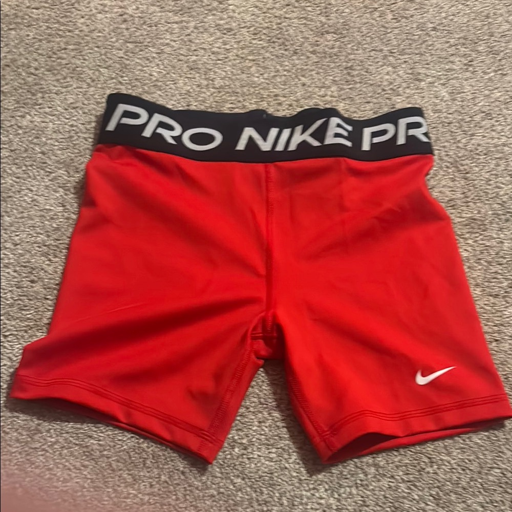 Nike Kids Red Athletic Shorts
